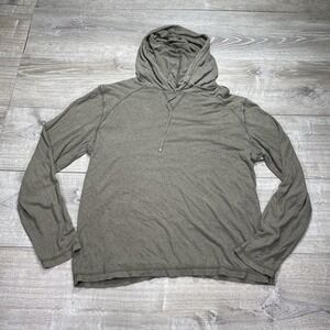 Gramicci Hoodie Mens Large Gray NPT Hemp Organic Cotton Lightweight Pullover